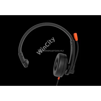 Fejhallgató Meetion HP002U USB Call Center mikrofonos (mono) black