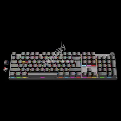 Billentyűzet Meetion MK009Pro RGB mechanikus (HU) Type-C black