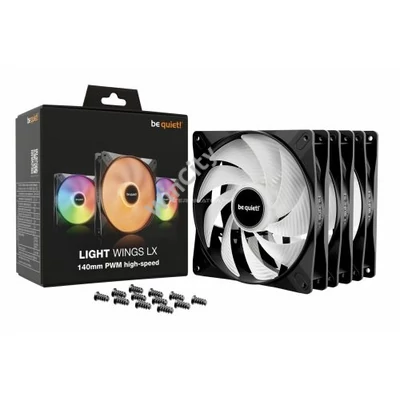 Ventilátor Be quiet! Light Wings LX 140mm PWM High-Speed Triple Pack