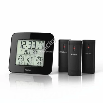 Hama EWS-TRIO Időjárás Állomás Black 