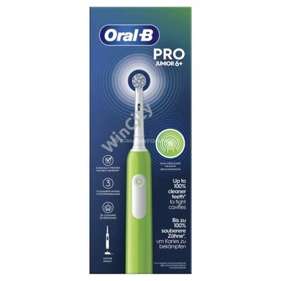 Elektromos fogkefe Oral-B Pro Junior 6+ zöld