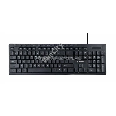 Billentyűzet Gembird Multimedia Keyboard Black US