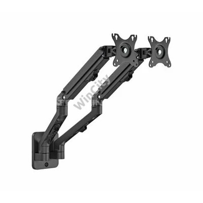 Fali Konzol Gembird Adjustable Wall 2-Display Mounting Arm 17"-27” Black
