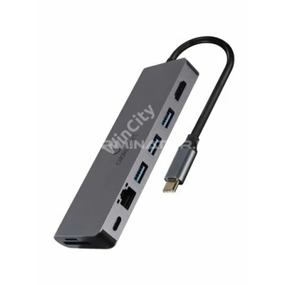 Multi-Port Adapter Gembird USB Type-C 5-in-1 Space Grey