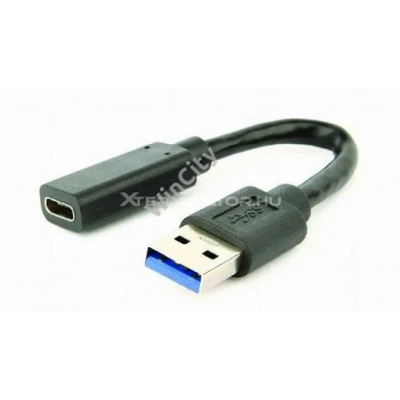 Adapter Gembird USB 3.1 AM to Type-C female cable 10cm Black