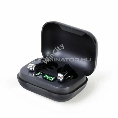 Fülhallgató Gembird Bluetooth TWS in-ears FitEar Black