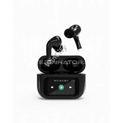 Fülhallgató Gembird BT TWS in-ears with LCD display and Active Noise Cancelling Black