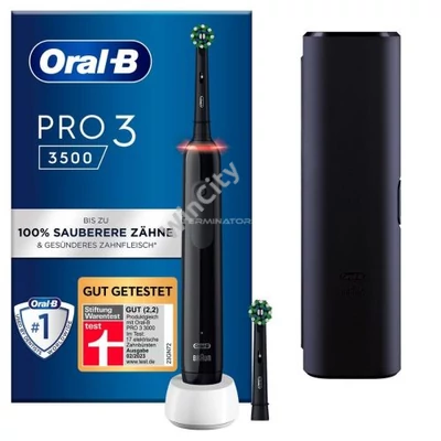 Elektromos fogkefe Oral-B Toothbrush Pro 3 3000 Cross Action Black