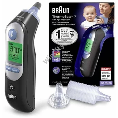 Braun Clinical thermometer ThermoScan 7 IRT 6520 / IRT6520B Black