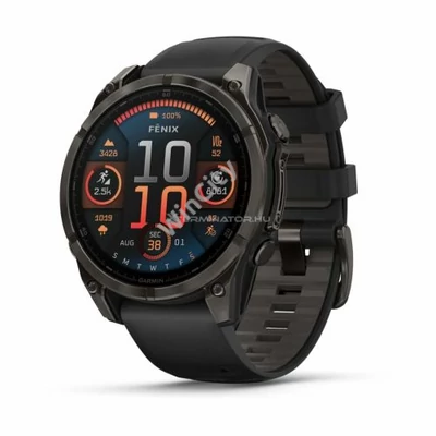 Okosóra Garmin fenix 8 Silicone Band Sapphire Black