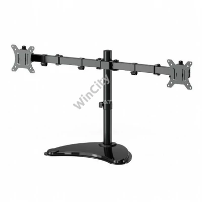 Asztali konzol Gembird Dual monitor desk stand 13”-32” Black
