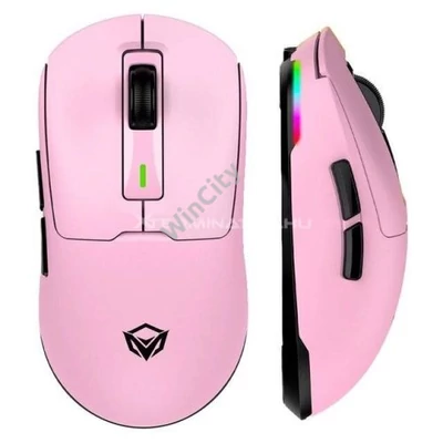 Egér Meetion GW24 Vezetékes+2,4G+Bluetooth gamer pink