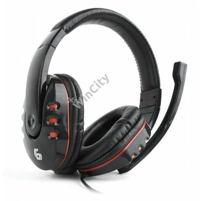 Fejhallgató Gembird GHS-402 Gaming Headset Black