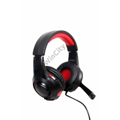 Fejhallgató Gembird GHS-U-5.1-01 5.1 Gaming Headset Black/Red