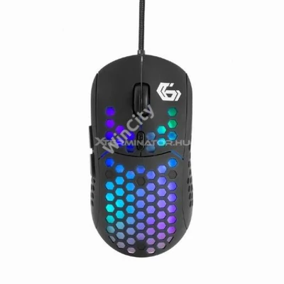 Egér Gembird RX400 RGB Gaming Mouse Black
