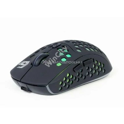 Egér Gembird WRX500 Wireless Gaming Mouse Black