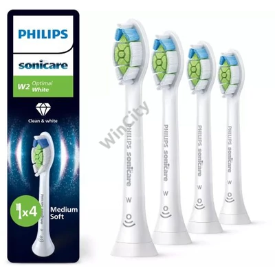 Fogkefefej Philips Sonic toothbrush head Sonicare W2 Optimal White White 4-Pack