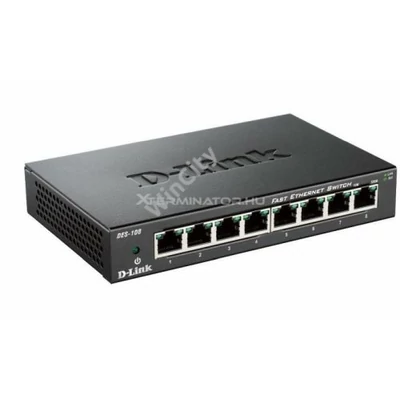 D-Link DES-108 8port FE LAN nem menedzselhető switch