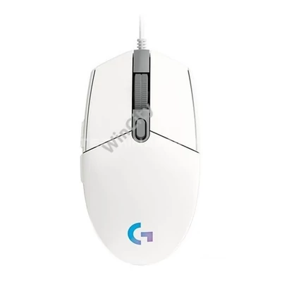 Egér Logitech G203 Lightsync fehér gamer 