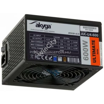 Tápegység 600W Akyga AK-U4-600 80+ Bronz