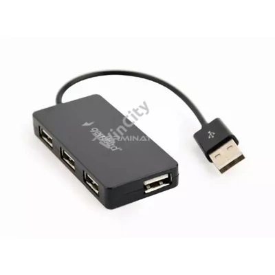 USB 2.0 HUB Gembird 4 portos fekete (UHB-U2P4-04)