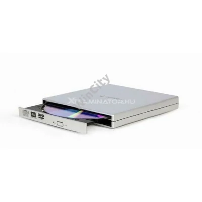 DVD-író külső Gembird DVD-USB-02 Slim Ezüst